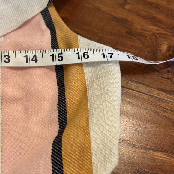 ASOS One Shoulder Ruffle Striped Dress - Picture 13 of 16